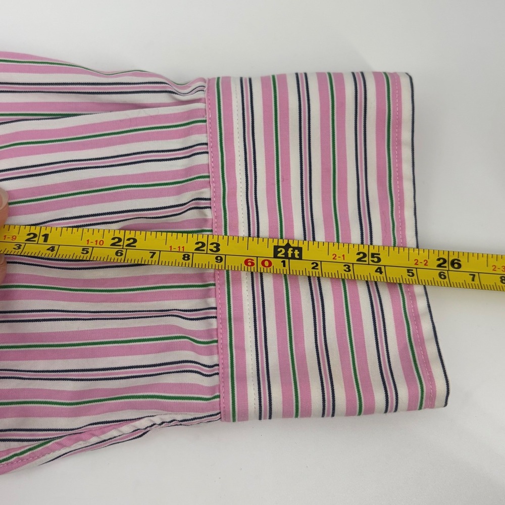 Polo Ralph Lauren POLO Stanton Classic Fit Pink Stripe Button Down Shirt Mens XL - Picture 8 of 9